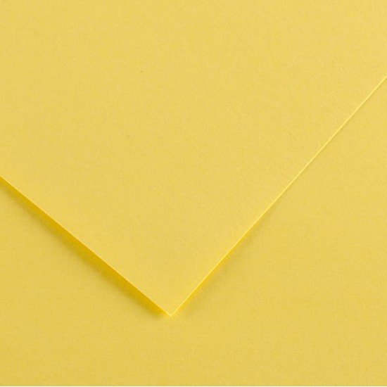 Foglio Colorline - 70x100 cm - 220 gr - giallo paglia - Canson
