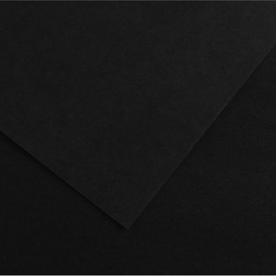 Foglio Colorline - 70x100 cm - 220 gr - nero - Canson
