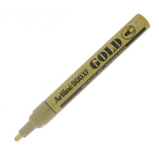 Marcatore permanente A 900 - a vernice - punta tonda - 2,3 mm - oro - Artline