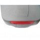Bidone mobile Push - con coperchio - 49x54x95 cm - 100 L - grigio/rosso - Mobil Plastic