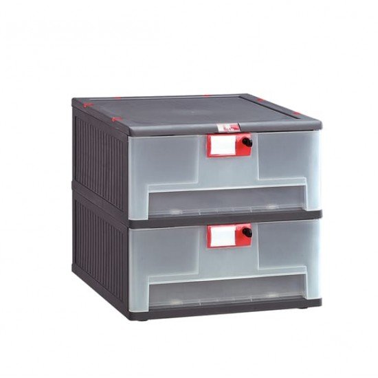 Cassettiera Mopla 102 - 2 cassetti - 40,5 x 40,5 x 16,3 cm - PP - Mobil Plastic