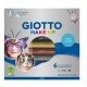 Matite cosmetiche Make Up - mina diam. 6,25 mm - colori metal - Giotto - conf. 6 pezzi