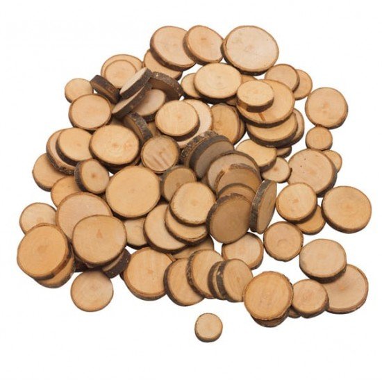 Fettine di legno naturale - CWR - conf. 100 pezzi