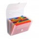 Classificatore valigetta con maniglia - cristallo - 33x29cm - 24 tasche - Exacompta
