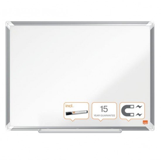 Lavagna bianca magnetica Premium Plus - 45 x 60 cm - Nobo