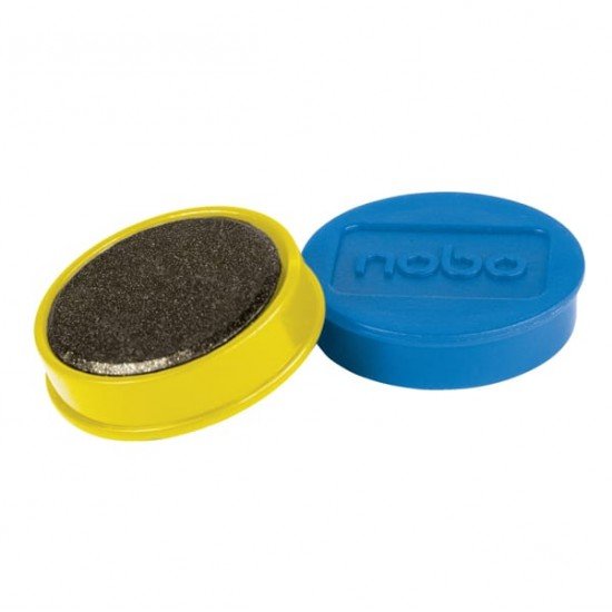 Magneti extra-forte - diametro 3,8 cm - colori assortiti - Nobo - conf. 10 pezzi