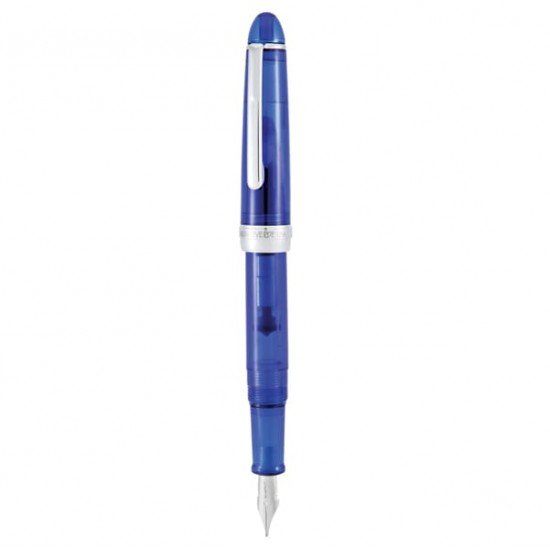 Penna stilografica Monza - tratto medio - fusto in resina blu - Monteverde