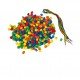Perle in plastica - 2 cm - colori e forme assortiti - CWR - bauletto 140 pezzi