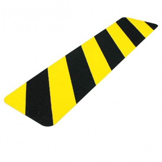 Striscia segnaletica - da terra - 61 x 15 cm - giallo/nero - Djois