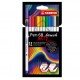 Pennarello Pen 68 Brush Arty Line 568/18 - colori assortiti - Stabilo - astuccio 18 pezzi