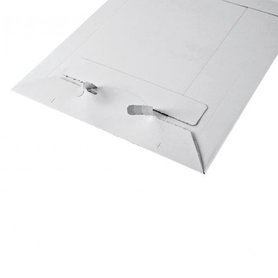 Busta a sacco - in cartone - chiusura autoadesiva - C4 - 235 x 310 x 30 mm - bianco - Colompac