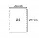 Intercalare numerico - PPL riciclato - A4 - 12 tasti - grigio - Exacompta