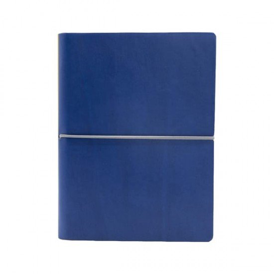 Taccuino Evo Ciak - 15 x 21 cm - fogli bianchi - copertina blu - In Tempo