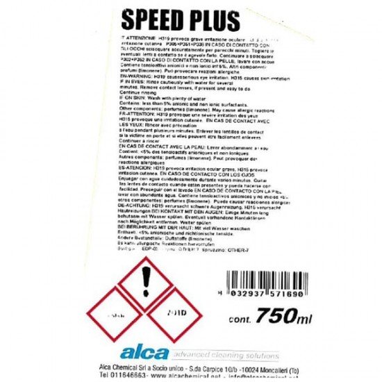 Sgrassatore radicale Speed Plus - concentrato - per superfici - 750 ml - Alca