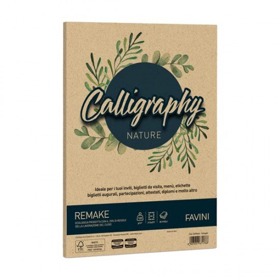 Carta Calligraphy Nature Remake - A4 - 120 gr - spiaggia - Favini - conf. 50 fogli
