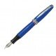 Penna stilografica Aldo Domani - punta M - fusto azzurro italia - Monteverde