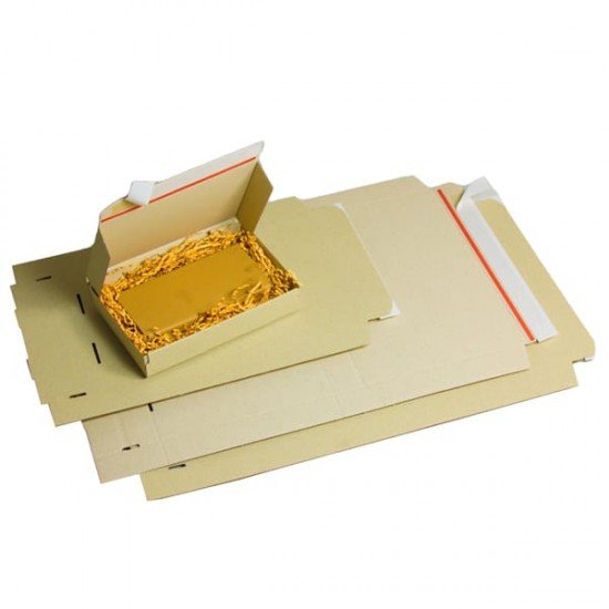 Scatola per spedizione Grass Box - A5 - 24 x 16,2 x 4 cm - grigio - Bong Packaging - conf. 50 pezzi