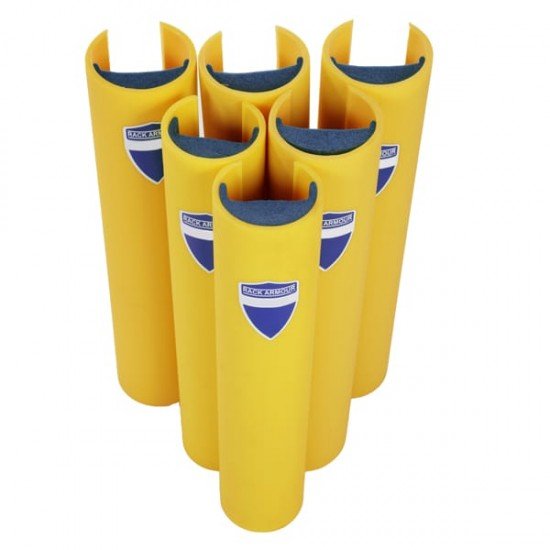 Protezione per scaffalature - per montanti larghi 70-87 mm - H 60 cm - giallo - Rack Armour