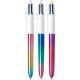 Penna 4 Colours Gradient - colori assortiti - Bic - expo 30 pezzi