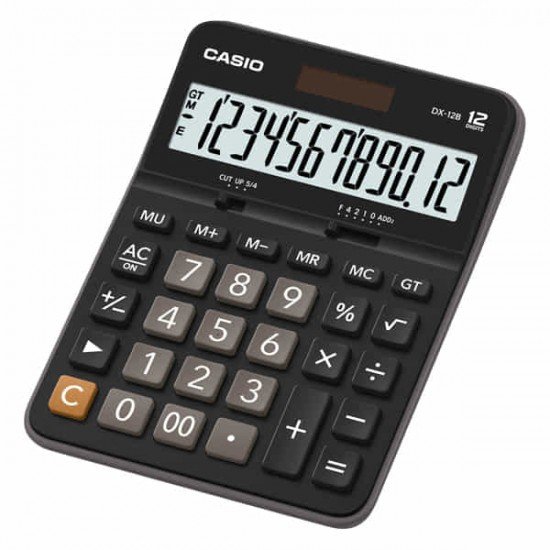Calcolatrice da tavolo DX-12B - 12 cifre - nero - Casio