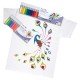 Colore in tubetto per tessuto Fabric Fun - colori sparkling assortiti - Pentel - conf. 8 pezzi