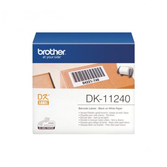 Brother - Etichette adesiva 600 Etichette 102 x 51 mm - Nero/Bianco - DK-11240