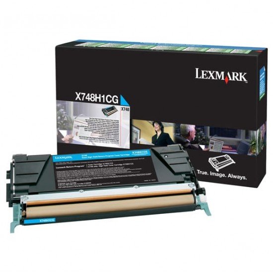 Lexmark - Toner - Ciano - X748H1CG - return program - 10.000 pag