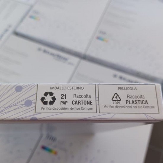 Etichette adesive - permanenti - 105 x 36 mm - 16 et/fg - 100 fogli A4 - bianco - Starline