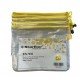 Busta a rete con cerniera gialla - PVC - 20x25 cm - trasparente - Starline